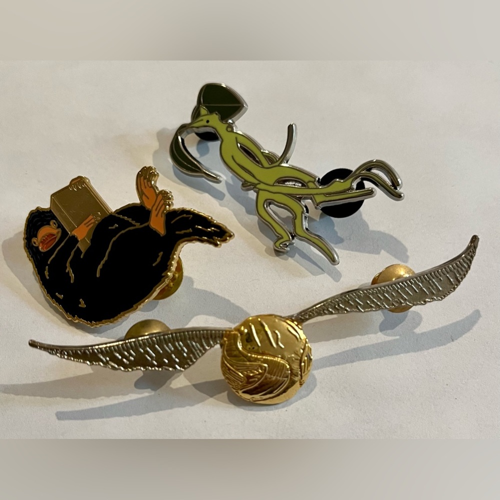 Fantastic Beasts and Harry Potter pins